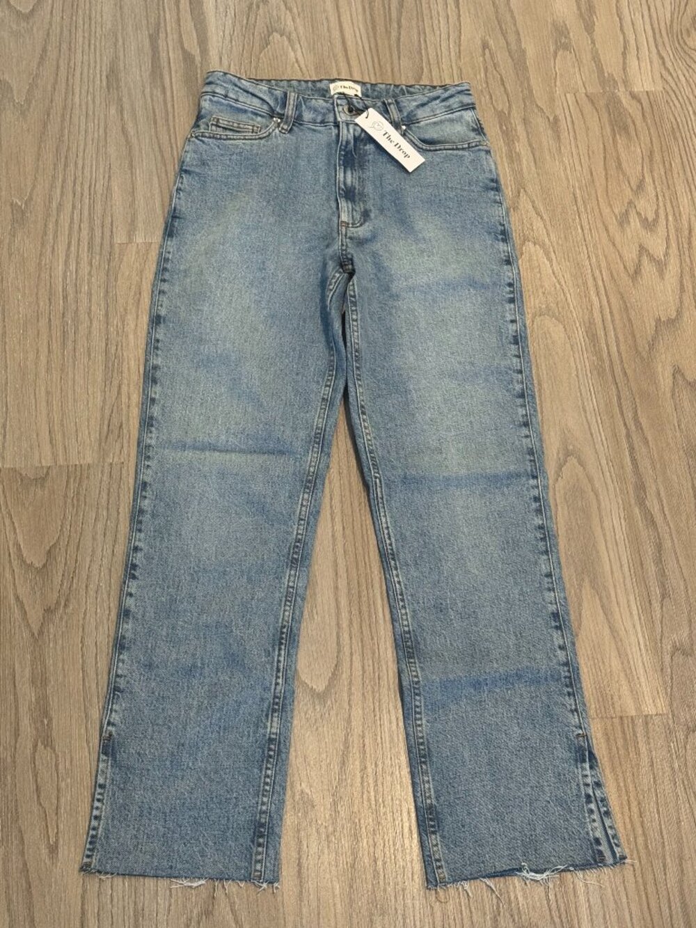 The Drop Split Hem Jeans Straight Leg 26 New with Tags